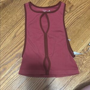 Women's Sleeveless Red Top